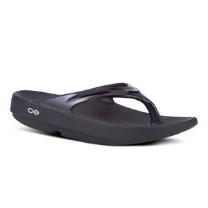 OOFOS OOLALA Sandals Black Size 9 Flip Flops